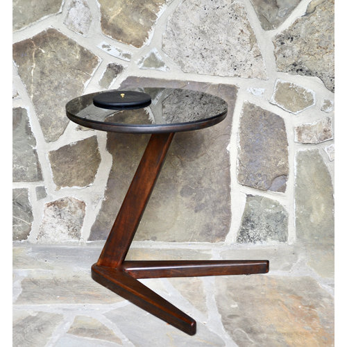 Janosi Design Droid Tray Top Pedestal End Table Wayfair